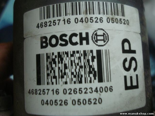 Hydraulikblock Fiat Punto 188 1.9 2003 46825746 46825716 BOSCH 0265234006