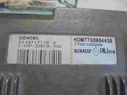 Motorsteuergerät Renault Laguna HOM7700864458 7700864458 7700102294 S113717115C