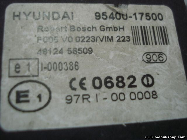 Steuergerät Wegfahrsperre Alarmmodul Hyundai Matrix 95400-17500 9540017500 0682