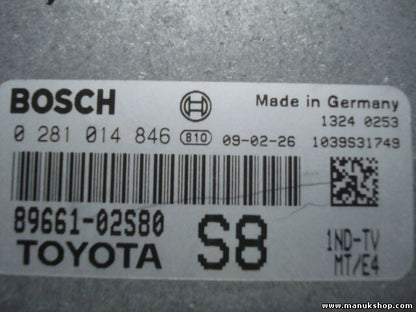 Motorsteuergerät Toyota Auris BOSCH 0281014846 8966102S80 S8 1039S31749