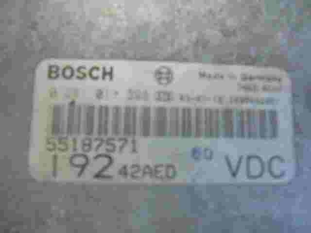 Motorsteuergerät Fiat Stilo 1.9JTD VDC 55187571 BOSCH 0281011398 19242AED