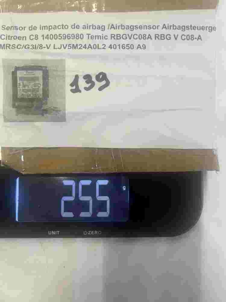 Airbagsensor Airbagsteuergerät Citroen C8 1400596980 Temic RBGVC08A LJV5M24A0L2