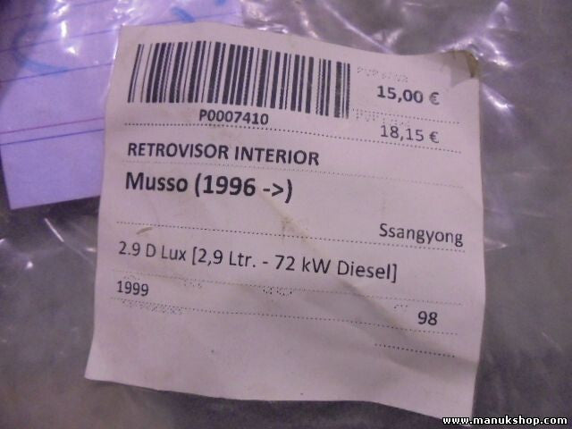 Innenspiegel  SsangYong Musso 1996 E13013401 E13 013401