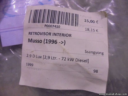 Innenspiegel  SsangYong Musso 1996 E13013401 E13 013401