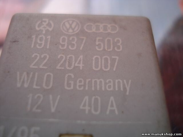 Zusatz heizung relais VW Audi 191937503 191 937 503 22204007 WLO Nr.18