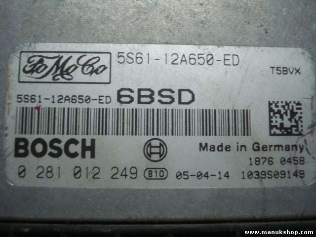 Motorsteuergerät Ford Fiesta 1.6 TDCI 5S6112A650ED 5S61-12A650-ED 0281012249