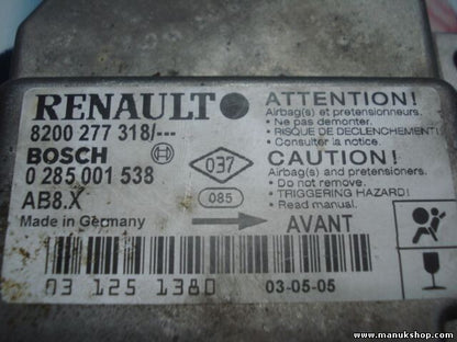 Airbagsensor Airbagsteuergerät Renault Clio 8200277318 8200 277 318