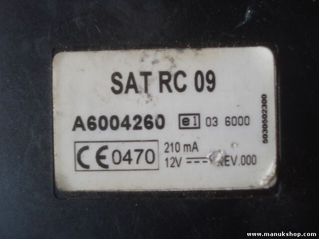 Satelliten TV-Receiver Steuergerät SATRC09 SAT RC 09 A6004260