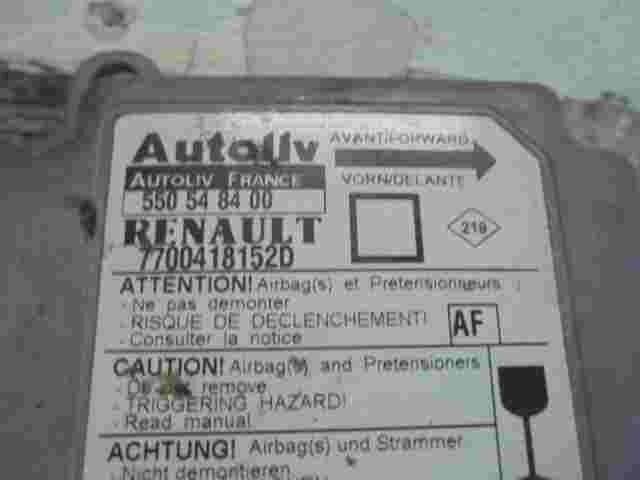 Airbagsensor Airbagsteuergerät Renault Megane (AF) 7700418152D 550548400