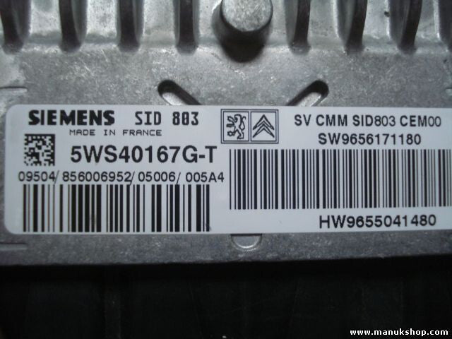 Motorsteuergerät Peugeot 407 SW9656171180 HW9655041480 SIEMENS 5WS40167GT