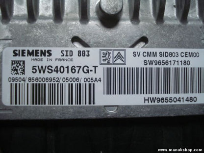 Motorsteuergerät Peugeot 407 SW9656171180 HW9655041480 SIEMENS 5WS40167GT