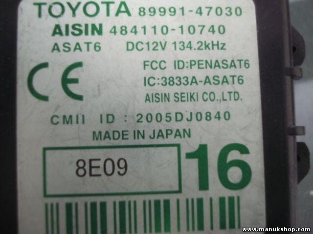 Steuermodul Oszillator Gepäck Türschloss Toyota Prius 8999147030 48411010740