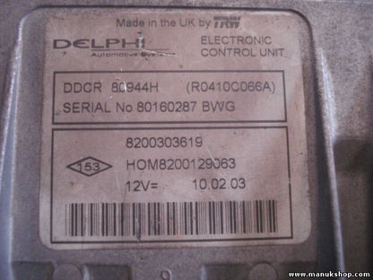 Motorsteuergerät Renault Clio 1.5 DELPHI TRW 8200303619 H0M8200129063 R0410C066A
