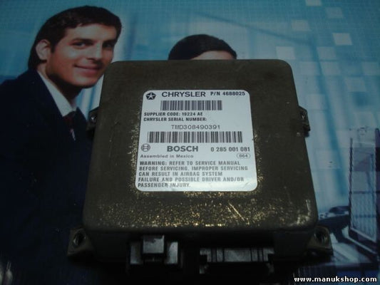 Airbagsensor Airbagsteuergerät Chrysler Voyager 4688025 19224AE 0285001081