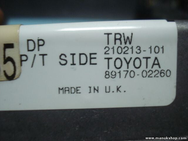 Airbagsensor Airbagsteuergerät Toyota Corolla TRW 210213101 210213-101