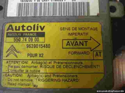 Airbagsensor Airbagsteuergerät Citroën Xantia X2 9639015480 (AT) 550740900