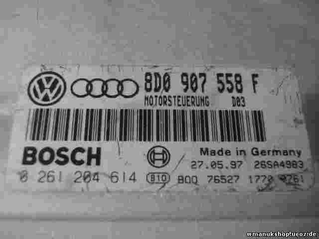 Motorsteuergerät Volkswagen Passat 3B 8D0907558F 8DO907558F D03 BOSCH 0261204614