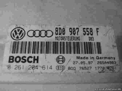 Motorsteuergerät Volkswagen Passat 3B 8D0907558F 8DO907558F D03 BOSCH 0261204614