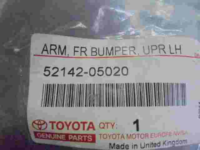 Arm FR Bumper UPR LH / Toyota Avensis II 5214205020 52142-05020