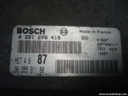 Motorsteuergerät Peugeot 607 9635591180 92033054 BOSCH 0261206418 0 261 206 418