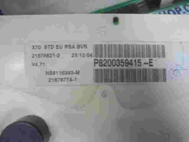 Diagramm des Tachometers Renault Master Opel Movano Nissan P8200359415E