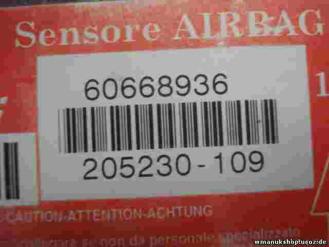 Airbagsensor Airbagsteuergerät Alfa Romeo 166 60668936 205230-109 0060668936