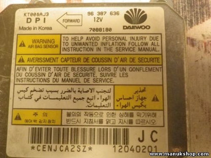 Airbagsensor Airbagsteuergerät Daewoo Lanos KT008AJ3 96387636JC 96387636 JC