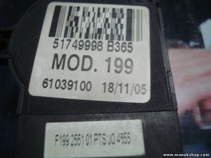 Zündschalter Zündanlassschalter Fiat Grande Punto 51749998 B365 MOD.199 61039100