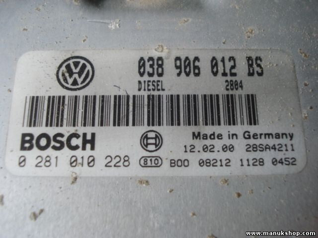 Motorsteuergerät VW Seat 038906012BS 038 906 012 BS 28SA4211 BOSCH 0281010228