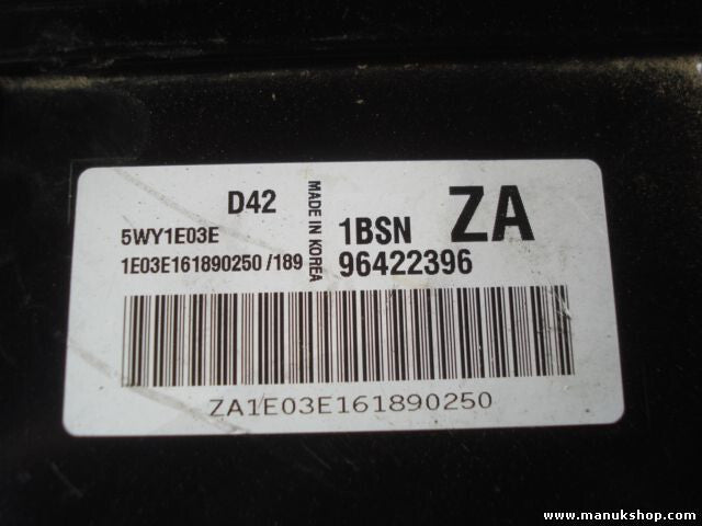 Motorsteuergerät Chevrolet 5WY1E03E D42 96422396 1BSN ZA 1E03e161890250/189