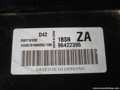 Motorsteuergerät Chevrolet 5WY1E03E D42 96422396 1BSN ZA 1E03e161890250/189