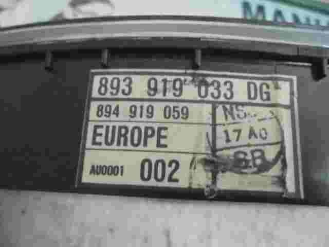 Tachoscheiben Audi 80 90 UN4 893919033 DG 893 919 033 DG 893919033DG 894919059