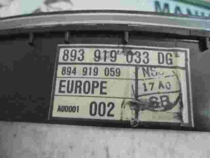 Tachoscheiben Audi 80 90 UN4 893919033 DG 893 919 033 DG 893919033DG 894919059