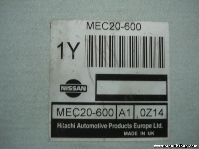 Motorsteuergerät Nissan Almera II N16 1.5 Hitachi 1Y MEC20600 MEC20600A10Z14