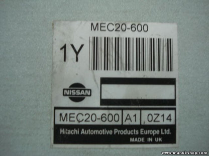 Motorsteuergerät Nissan Almera II N16 1.5 Hitachi 1Y MEC20600 MEC20600A10Z14