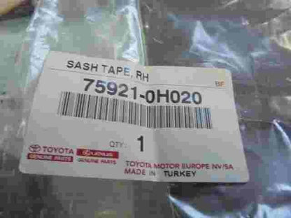 Sash Tape RH  Toyota Aygo 759210H020 75921-0H020