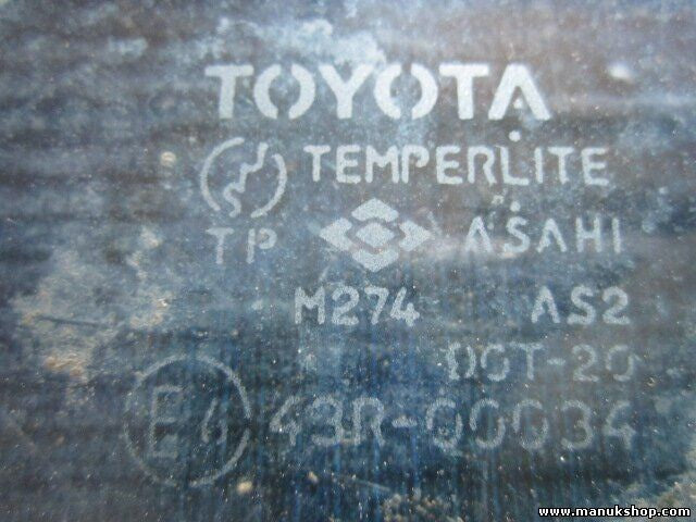 Dreieck Scheibe Seitenscheibe hinten links Toyota 4Runner 43R00034 M274AS2DOT20