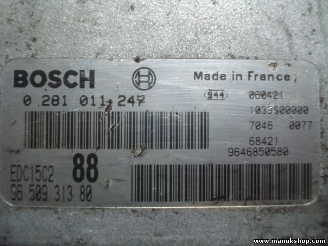 Motorsteuergerät Fiat Scudo Peugeot Expert 2.0 9650931380 1039S00000 0281011247