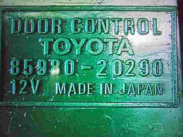 Empfänger Türsteuerung  Toyota Yaris Verso Celica 8598020290 85980-20290