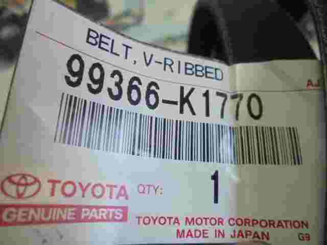 V-Ribbed Belt / Toyota Yaris (AJ) 99366K1770 99366-K1770