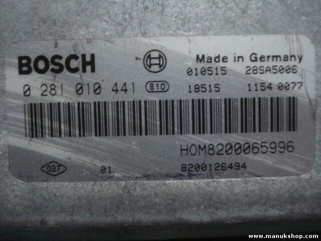 Motorsteuergerät Volvo V40 30630048 HOM8200065996 8200126494 BOSCH 0281010441