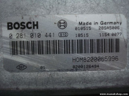Motorsteuergerät Volvo V40 30630048 HOM8200065996 8200126494 BOSCH 0281010441