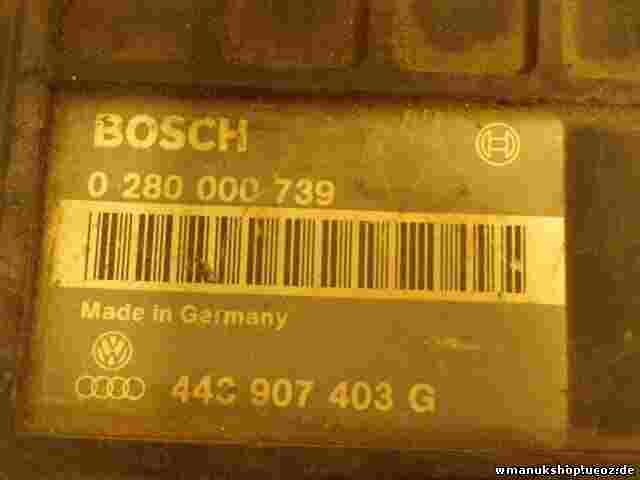 Motorsteuergerät VW Volkswagen Audi 443907403G 443 907 403 G BOSCH 0280000739