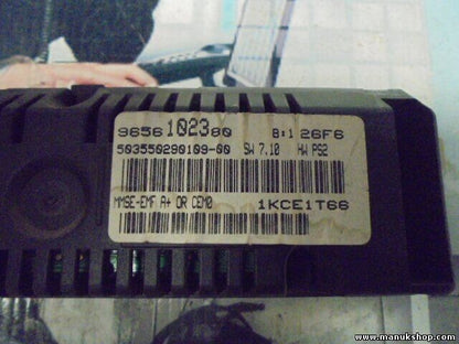 Bordcomputer Peugeot 207 9656102380 50355029010900 503550290109-00 1KCE1T66