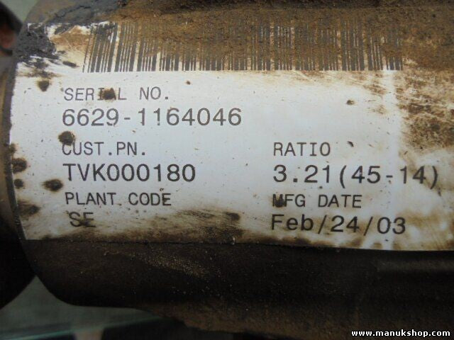 Differential vorne Land Rover 51441174002 6629-11640466629 TVK000180 piñón 45/14