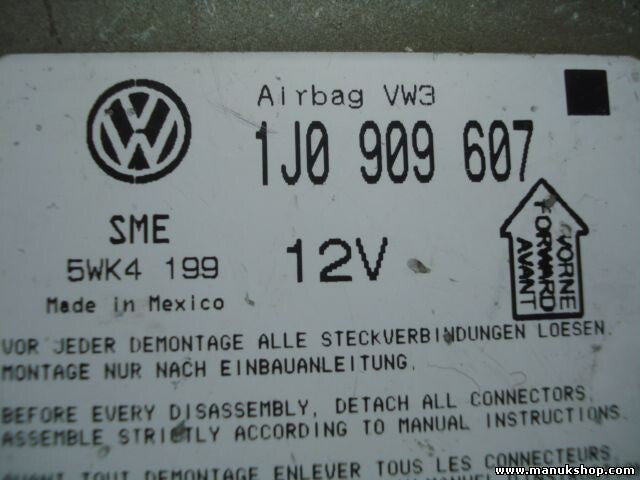 Airbagsensor Airbagsteuergerät Passat 3B2 1J0909607 1JO909607 SIEMENS 5WK4199