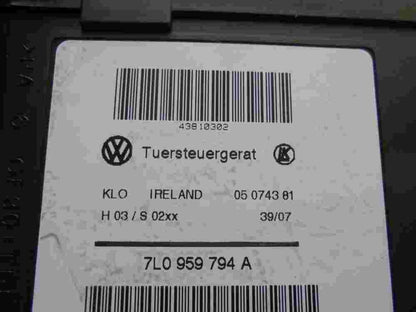 Fensterheber motor hinten rechts Audi Q7 VW 7L0959794A 0130821764 05074381