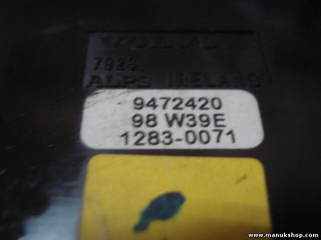 Heizungsbedienteil Volvo S80 V80 XC80 9472420 98W43E 1354-0527 13540527