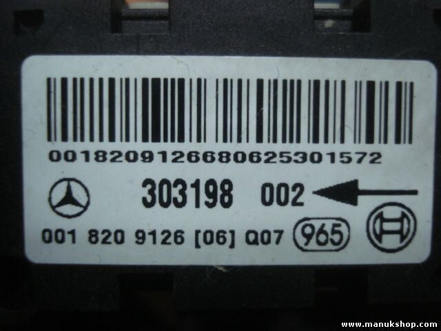 Airbagsensor Airbagsteuergerät Mercedes-Benz CL203 0018209126 303198002