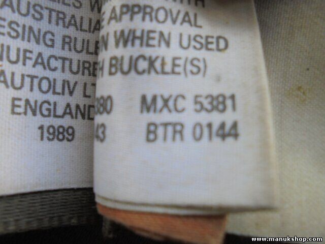 Sicherheitsgurt Gurt Range Rover Classic 1 (D1) MXC5379RUN MXC5381 BTR0144